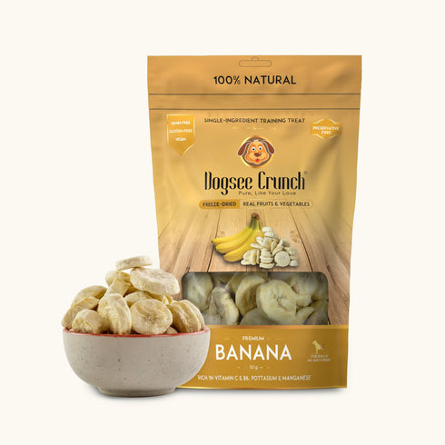 Dogsee Crunch Freeze Dried Banana Dog Treats